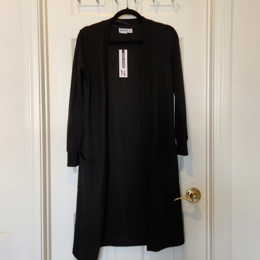 Noisy May Black Long Cardigan